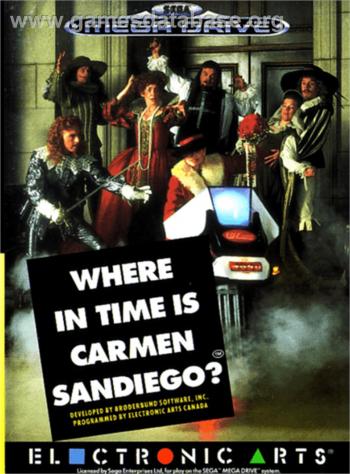 Cover Where in Time is Carmen Sandiego for Genesis - Mega Drive